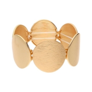 Accessories Elastisches Armband mit strukturierten Metallplatten