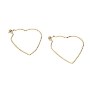 Accessories Creolen goldfarben und herzförmig