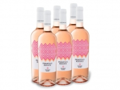 Lidl  6 x 0,75-l-Flasche Poggio Maru Primtivo Salento Rosato IGP trocken, Ro