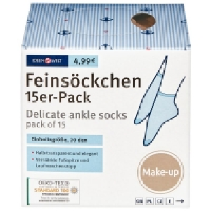 Ideenwelt Feinsöckchen 15er-Pack Make-up