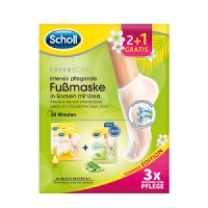 Scholl Intensiv pflegende Fußmaske Promopack 2+1 Sommer Edition 2021