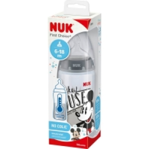 Nuk First Choice Plus Disney Mickey Mouse Trinklernflasche mit Temperature