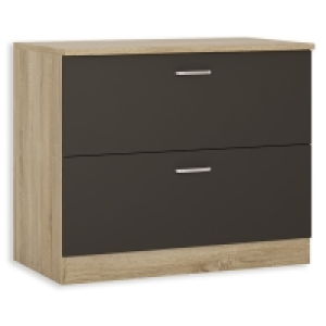 Unterschrank - anthrazit-Sonoma Eiche - 100 cm breit