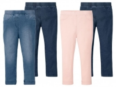 LUPILU® Kleinkinder Jeggings Mädchen, aufgesetzte Gesäßtaschen, mit Bi