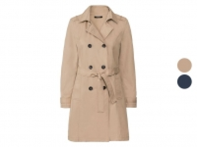 Lidl Esmara® ESMARA® Trenchcoat Damen, mit Reverskragen, Bindegürtel