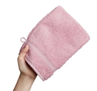 Dänisches Bettenlager  Waschhandschuh KRONBORG DE LUXE rosa