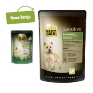 SELECT GOLD Sensitive Adult 12x100g Ente mit Kartoffel