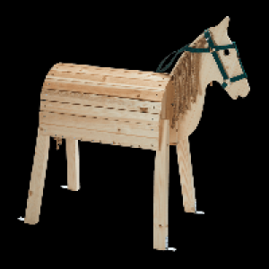 Aldi Nord Playland PLAYLAND Holz-Pferd