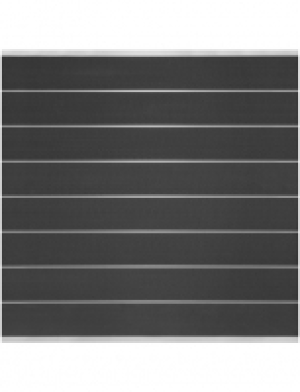 Sichtschutzzaun »Donatus«, WPC, 8 Bohlen, Alu-Leisten blank anodisiert