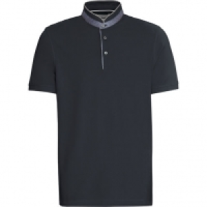 Karstadt  Bugatti Poloshirt, Stehkragen, Logo-Stitching, für Herren