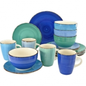 Karstadt  CreaTable Kombiservice Bella Casa Aqua, 16-teilig