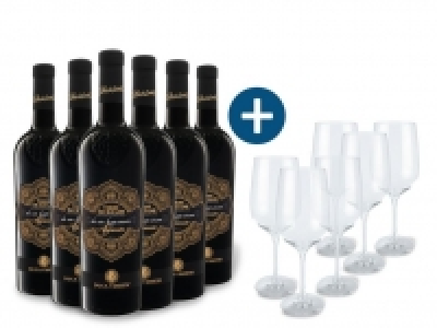 Lidl  6 x 0,75-l-Flasche Weinpaket Duca di Sasseta Terre Sicilane IGT halbtr