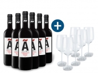 Lidl  6 x 0,75-l-Flasche Weinpaket Abadia Mercier Tempranillo / Merlot / Syr