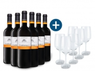 Lidl  6 x 0,75-l-Flasche Weinpaket La Mancha Mezquiriz Tempranillo DO trocke