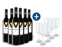 Lidl  6 x 0,75-l-Flasche Weinpaket Veritas Palmela DOC trocken, Rotwein mit 