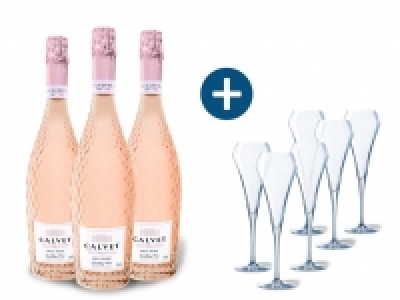 Lidl  3 x 0,75-l-Flasche Weinpaket Calvet Celebration Brut Rosé, Sparkling W