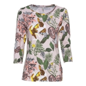 Damen-Shirt mit tropischem Muster 5.99 €