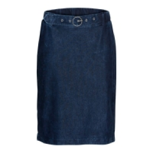 Damen-Rock in Jeans-Optik, mit Gürtel 5.99 €