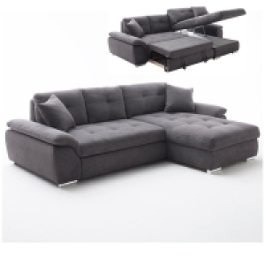 Roller  Ecksofa - anthrazit - Microfaser - Liegefunktion