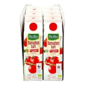 Netto  BioBio Tomatensaft 1 Liter, 8er Pack