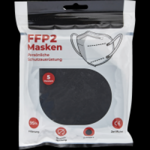 Rossmann  FFP2 Schutzmasken schwarz, einzeln verpackt