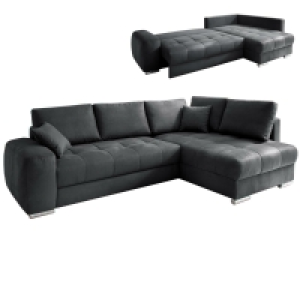 Ecksofa - graphit - Boxspringfederung - Liegefunktion 1,049.00 €