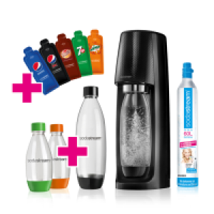 Sodastream Wassersprudler Easy Vorteilspack schwarz