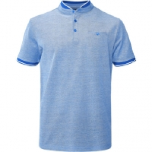 Otto Kern Shirt, Stehkragen, Henley-Ausschnitt, Punkte, für Herren