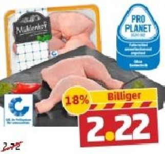 M&Uuml;HLENHOF Frische H&auml;hnchen-Schenkel 2.22&nbsp;&euro;