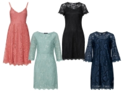 ESMARA® Kleid Damen, Knopf- oder Reißverschluss, leichtes Textilfutter