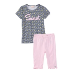 Baby-Mädchen-Set mit tollem Schriftzug, 2-teilig 5.99 €