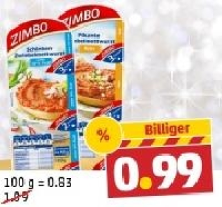 ZIMBO Zwiebelmettwurst 0.99&nbsp;&euro;