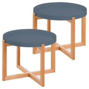 LIVING STYLE Design-Beistelltische, 2er-Set