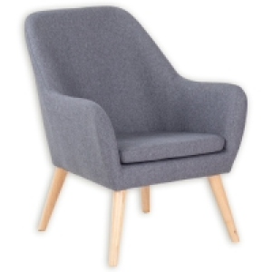 Cocktailsessel - hellgrau - Webstoff 175.00 €