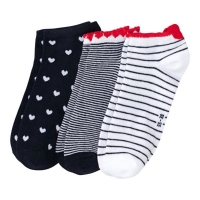 NKD  Damen-Sneaker-Socken mit Ringelmuster, 3er-Pack