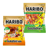 Aldi Nord Haribo HARIBO Saft-Goldbären / Goldbären sauer