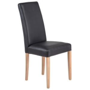 Polsterstuhl - schwarz-natur- Massivholz 39.00 €