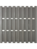 Hagebau  Sichtschutzzaun, WPC/Aluminium, HxL: 180 x 180 cm