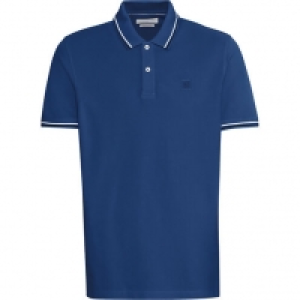 Karstadt  Bugatti Poloshirt, Logo-Patch, Streifen-Säume, für Herren