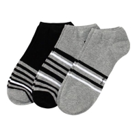 NKD  Herren-Sneaker-Socken mit Streifen, 3er-Pack