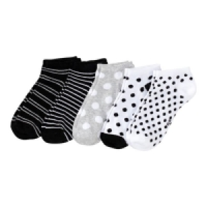 Damen-Sneaker-Socken mit Punkte-Muster, 5er-Pack 2.50 €