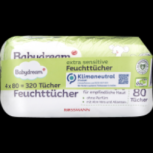 Babydream extra sensitive Feuchttücher Quattro-Pack
