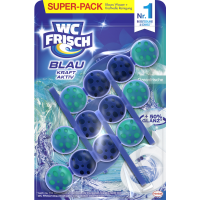 Rossmann Wc Frisch Blau Kraft-Aktiv Duftspüler Ozeanfrische Super-Pack