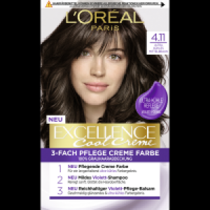 Loréal Paris Excellence Cool Creme 4.11 Ultra kühles Mittelbraun