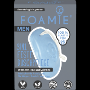 Foamie MEN 3in1 Feste Duschpflege Wasserminze & Zitrone