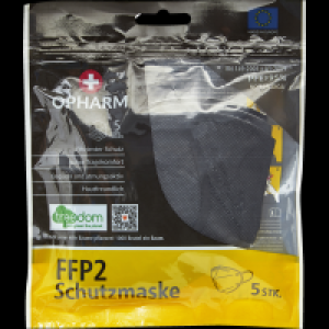 Rossmann Opharm FFP2 Schutzmaske schwarz 5-lagig