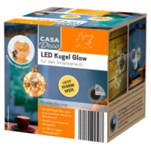 Aldi Süd  CASA DECO LED-Kugel/-Glühbirne