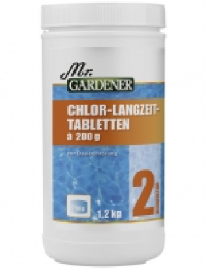 Wasserpflege, 1,2 kg Chlor - Langzeit Tabletten , für Pools
