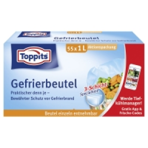 Aldi Süd  TOPPITS Gefrierbeutel