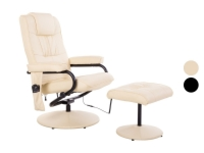 HOMCOM Massagesessel mit Wärmefunktion und Hocker 169.00 €